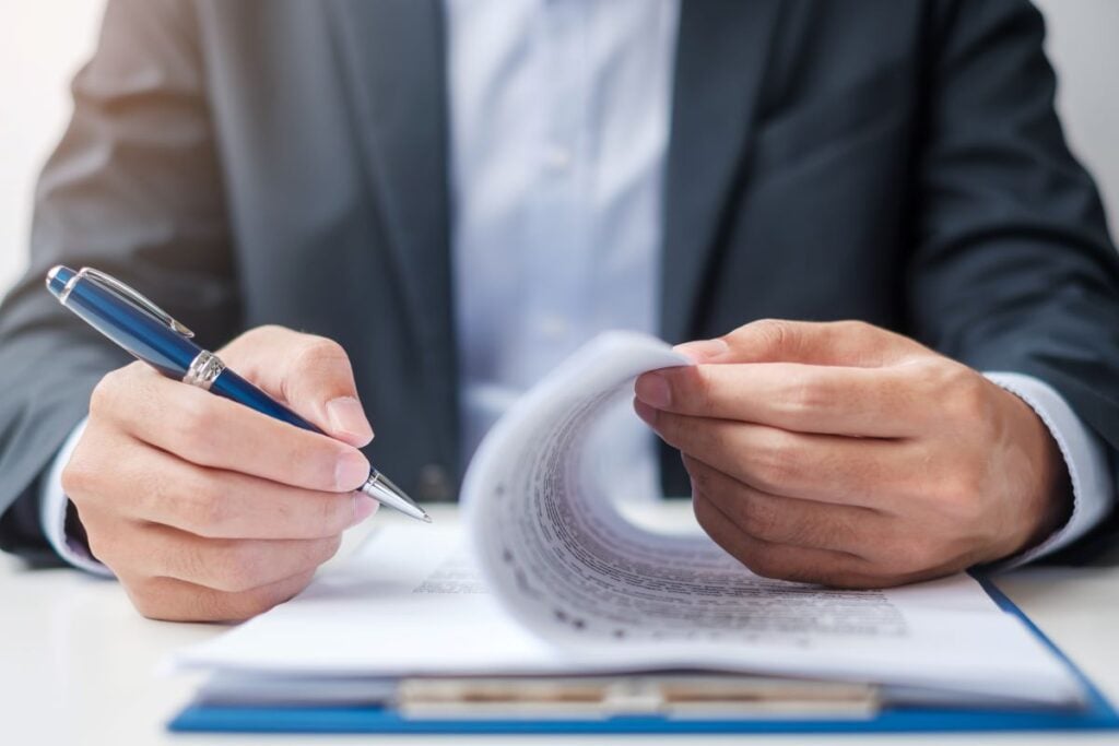 reviewing business energy contract