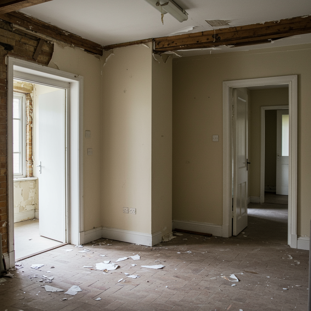 roof disrepair in home